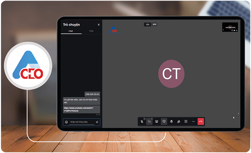 điểm nổi bật trên phân hệ họp trực tuyến aceo