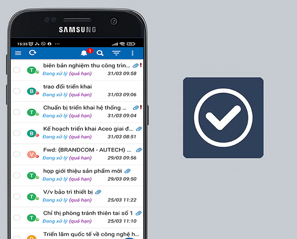 phần mềm quản lý email công việc trên điện thoại