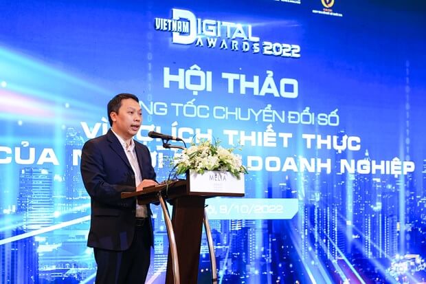 thứ trưởng bộ thông tin truyền thông nguyễn huy dũng phát biểu tại hội thảo